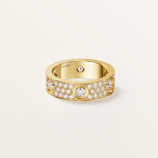 Love Ring Classic Paved 6 Diamonds