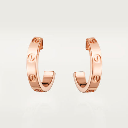 Love Hoop Earrings Small