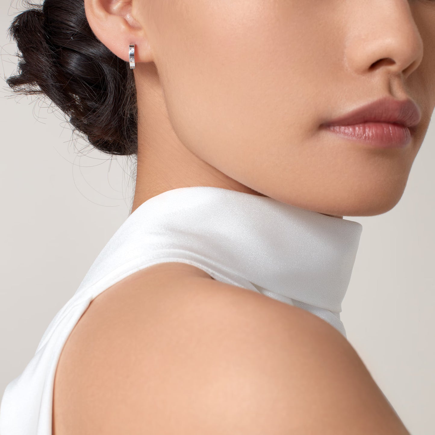 Love Hoop Earrings Small