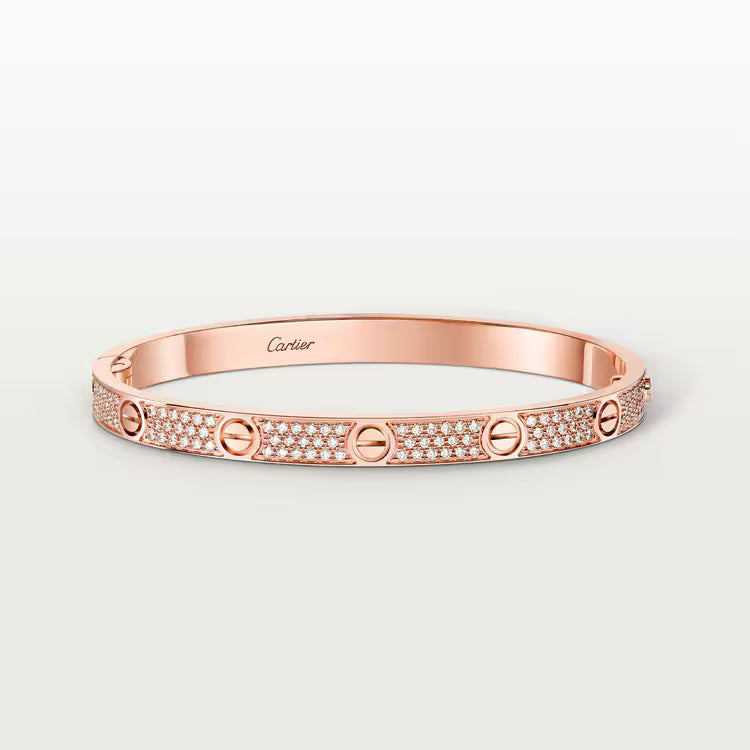Love Bracelet Medium with Paved Diamonds