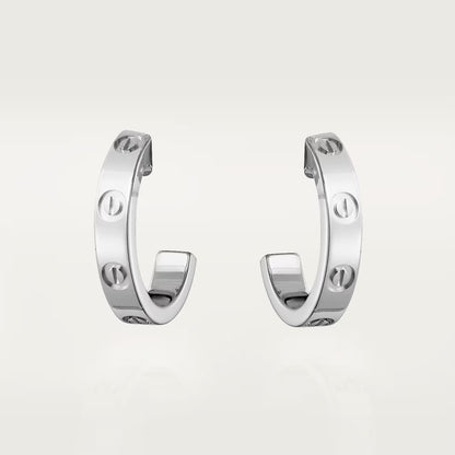 Love Hoop Earrings Small