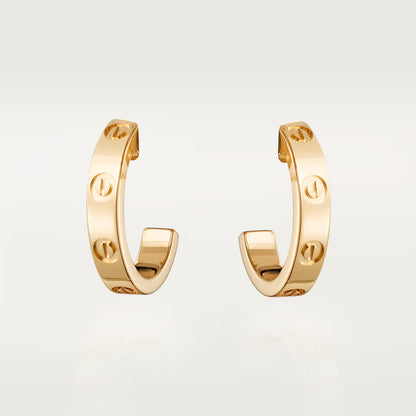 Love Hoop Earrings Small
