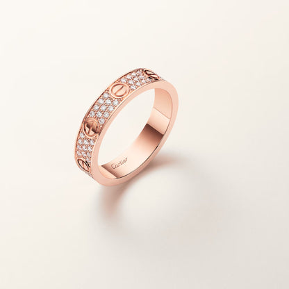 Love Ring Small Paved