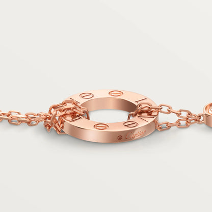 Love Bracelet on Chain 2 Diamonds