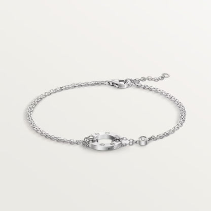 Love Bracelet on Chain 2 Diamonds