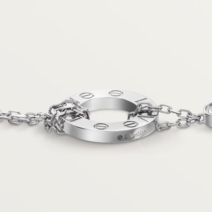 Love Bracelet on Chain 2 Diamonds