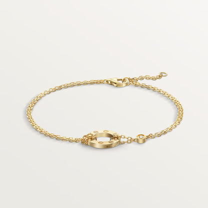 Love Bracelet on Chain 2 Diamonds