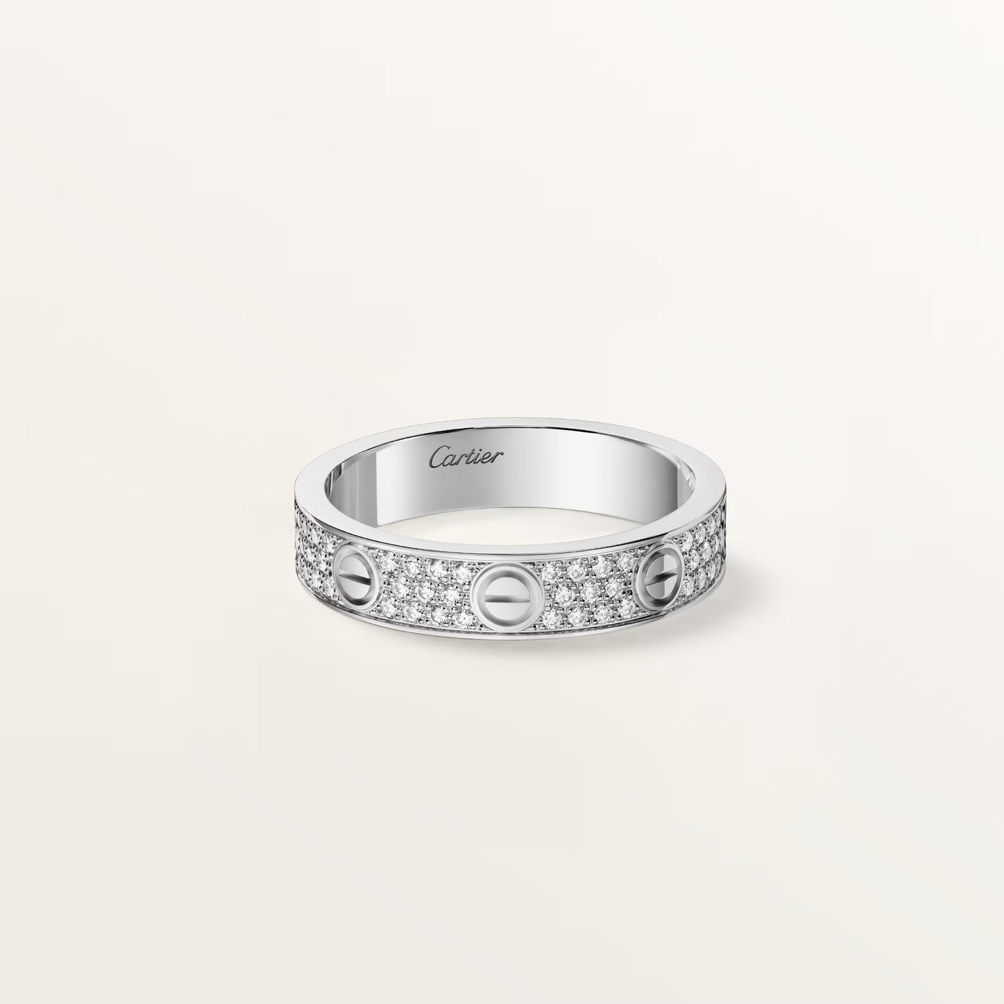 Love Ring Small Paved