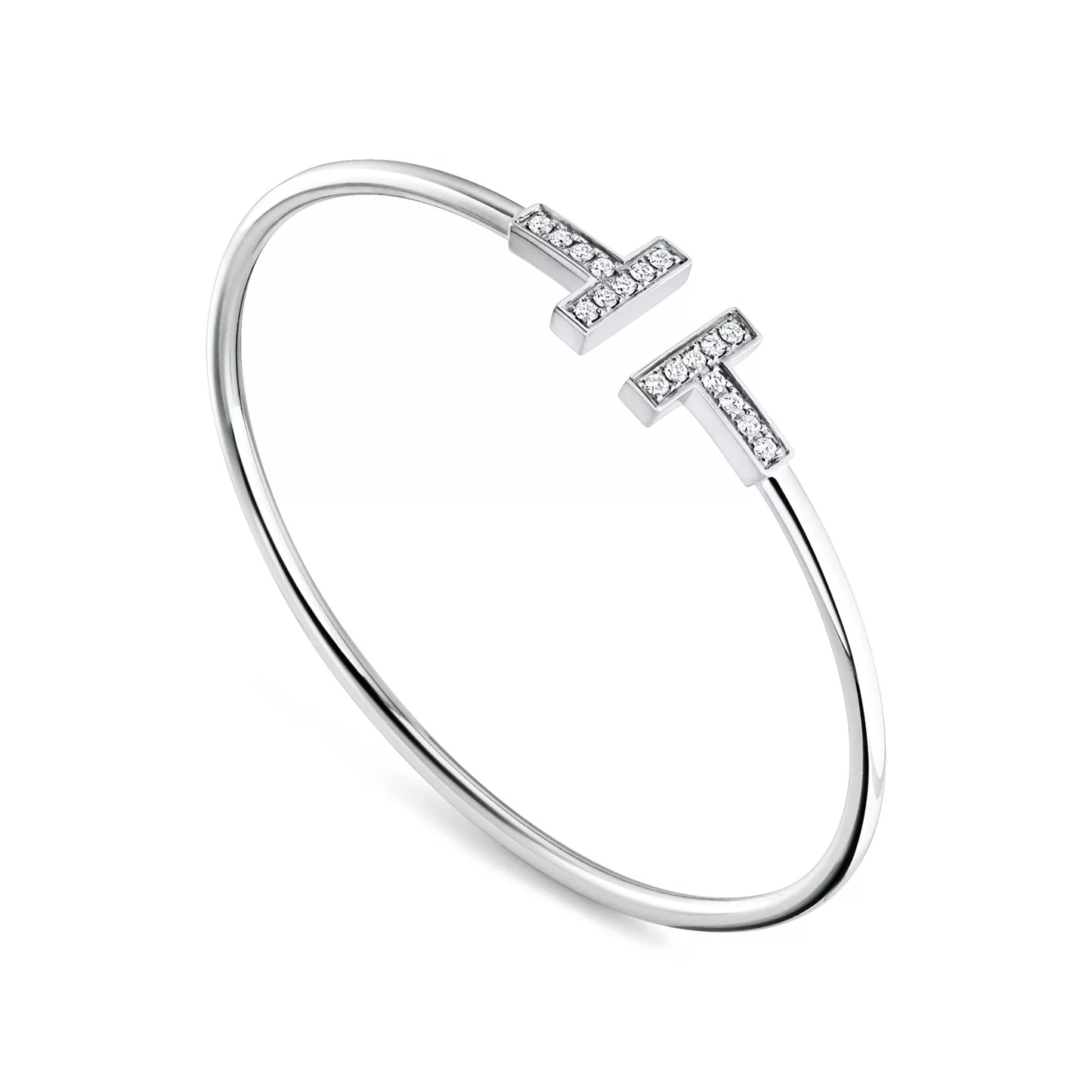 Pave Diamond Wire Bangle