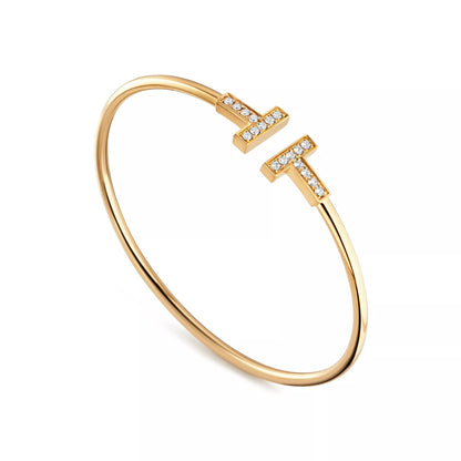 Pave Diamond Wire Bangle