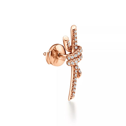 Earrings with Pave Diamonds