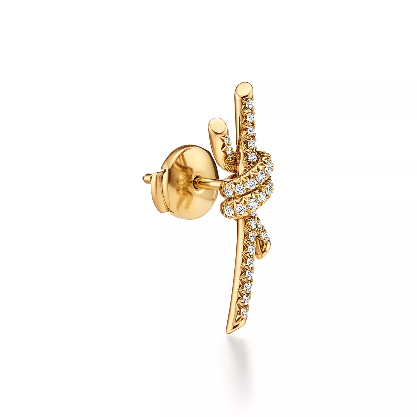 Earrings with Pave Diamonds