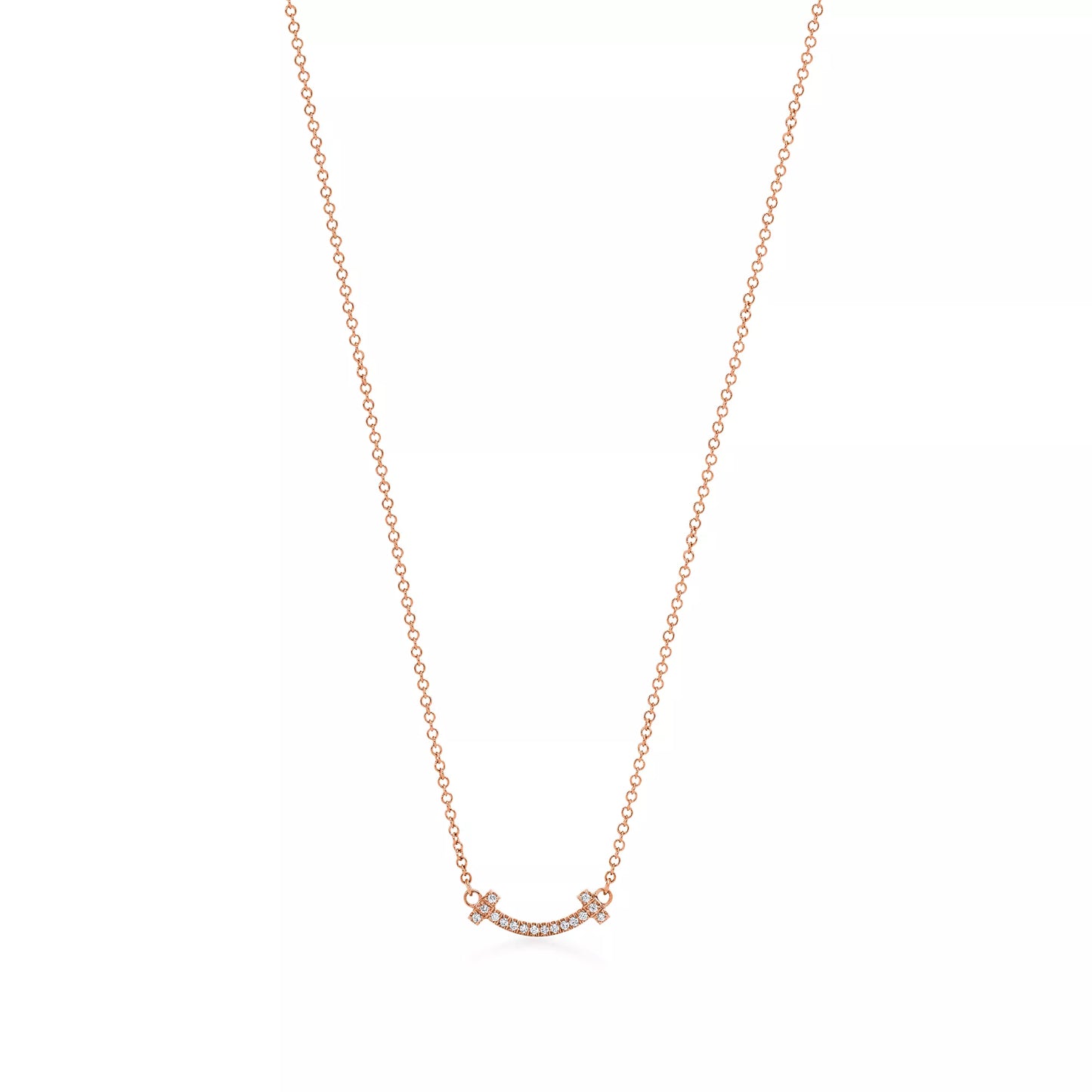 Smile Mini Pendant with Diamonds