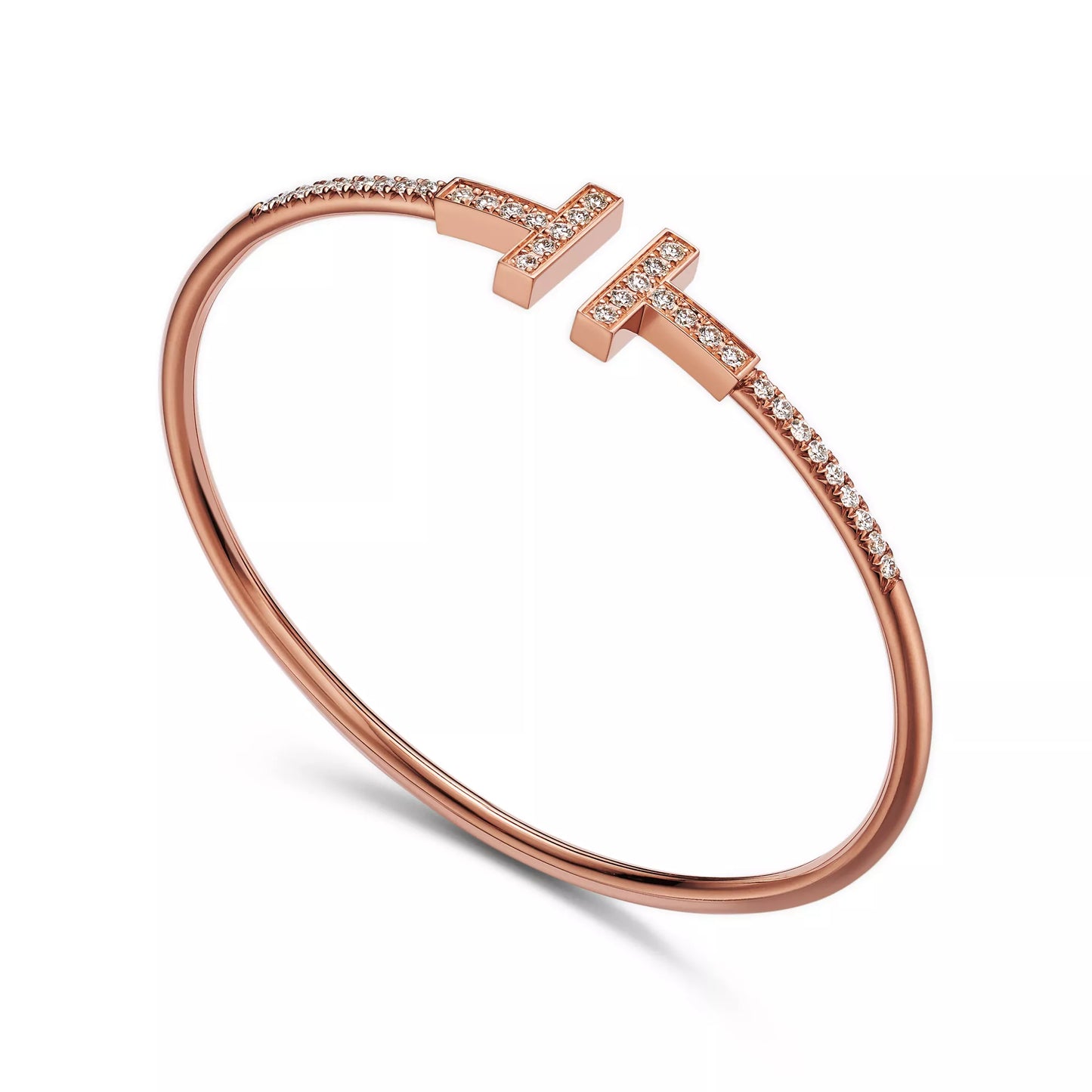 Pave Diamond Wire Bangle
