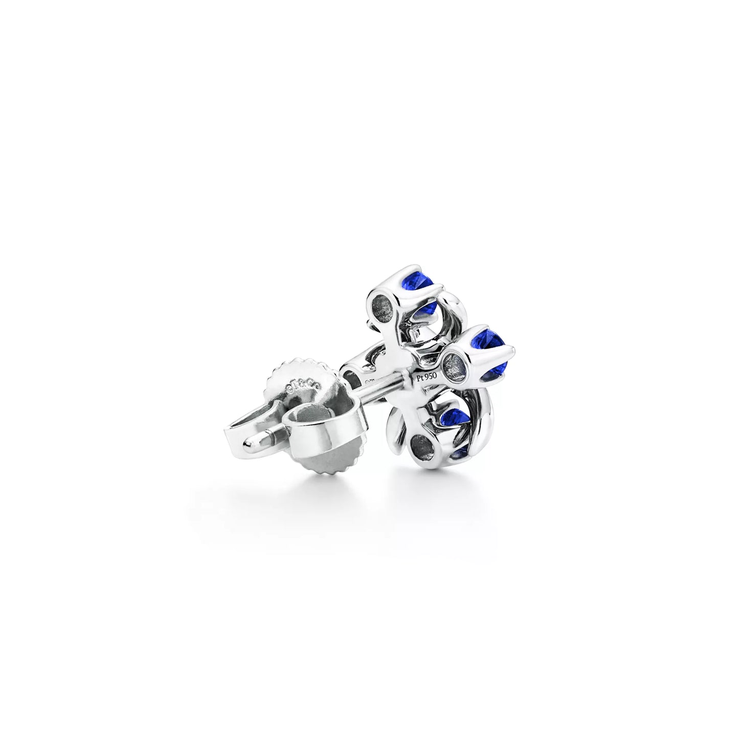 Sixteen Stone Platinum Sapphires Studs