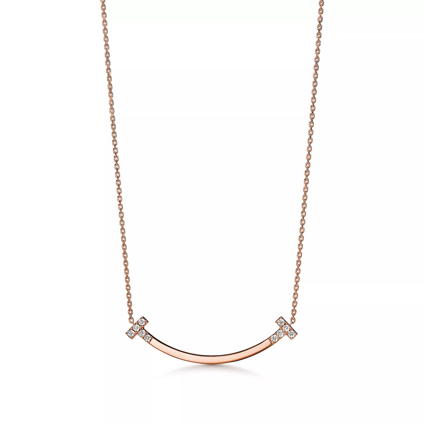 Smile Medium Pendant with Diamonds