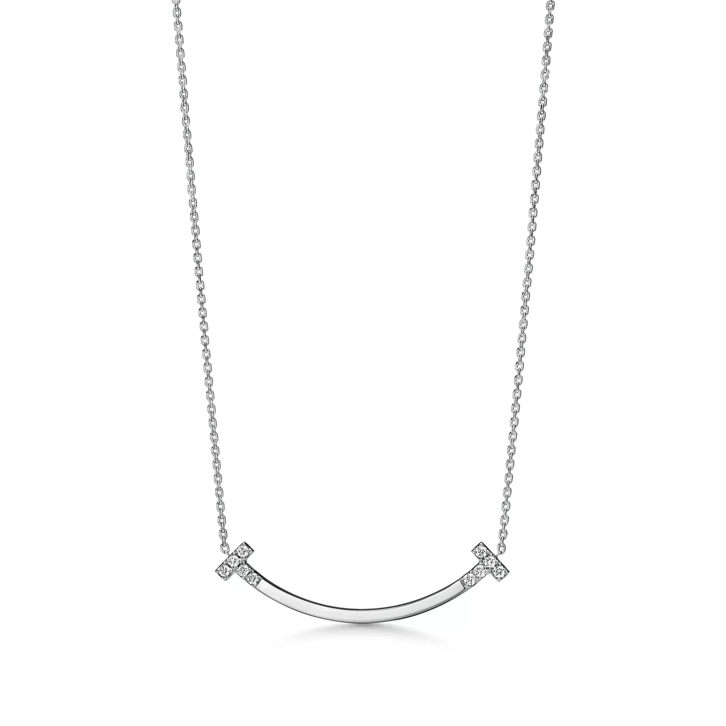 Smile Medium Pendant with Diamonds