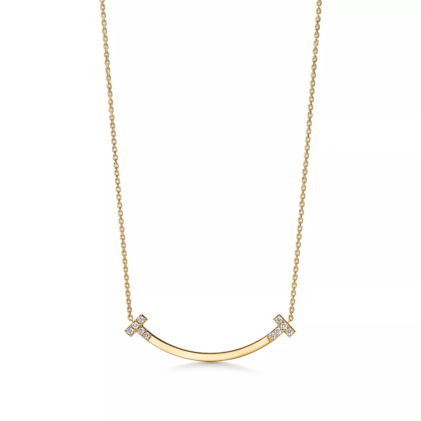 Smile Medium Pendant with Diamonds