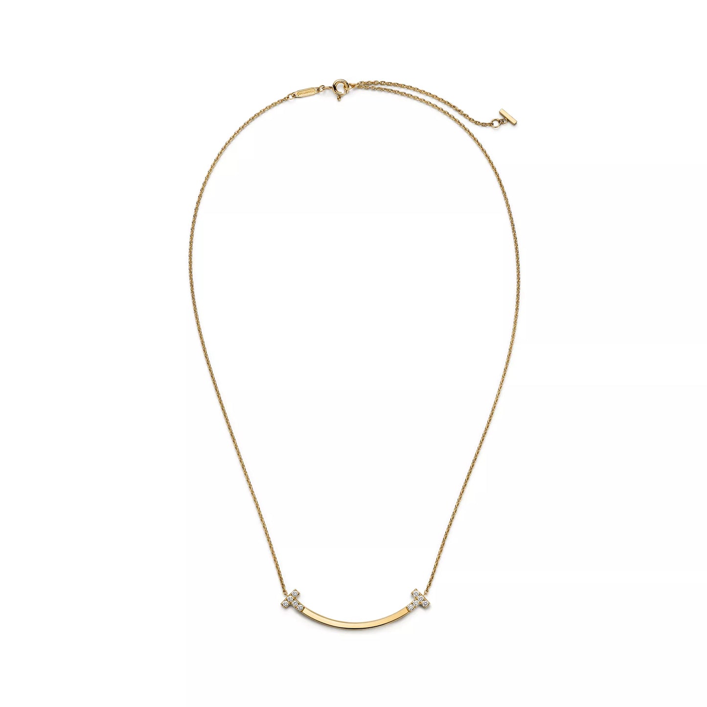 Smile Medium Pendant with Diamonds