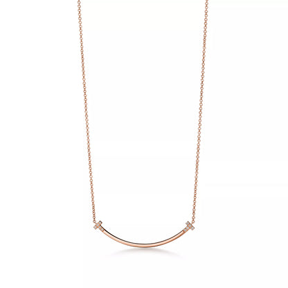 Smile Small Pendant with Diamonds
