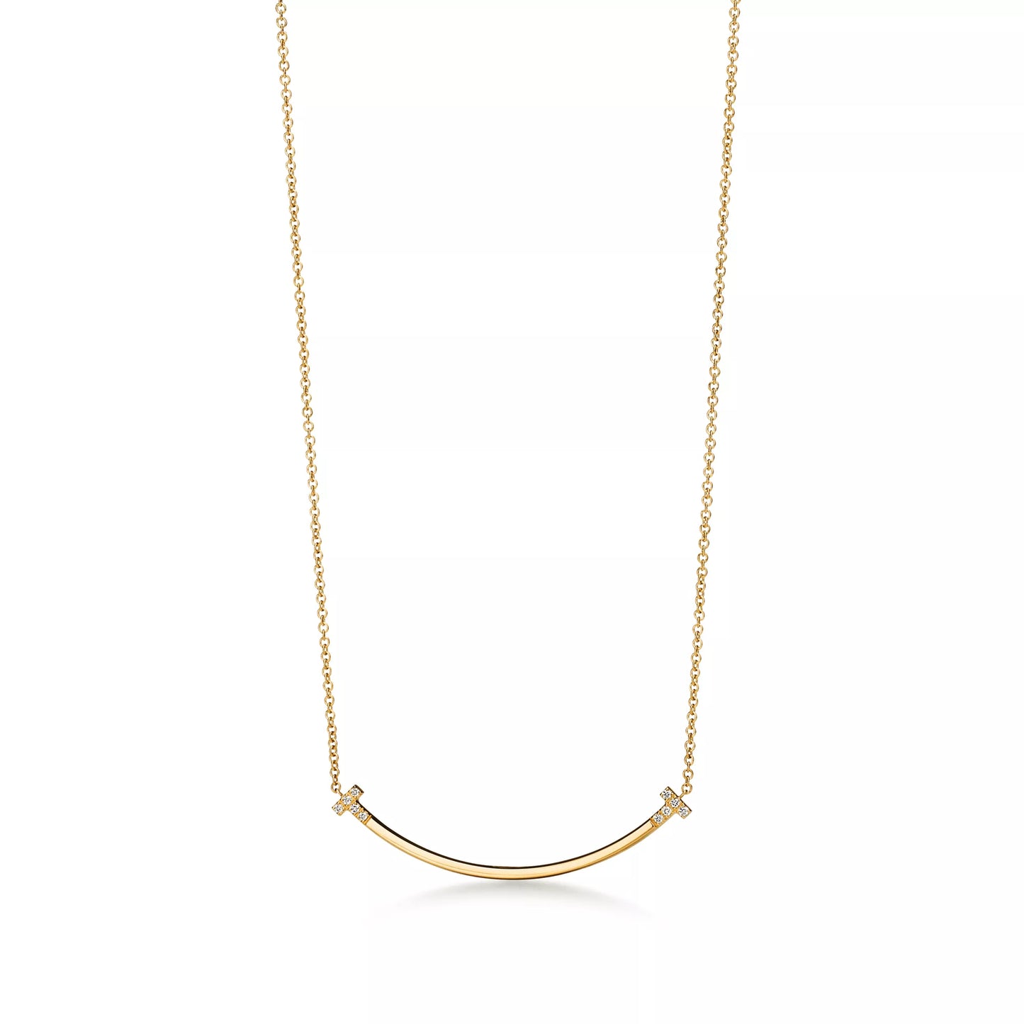 Smile Small Pendant with Diamonds