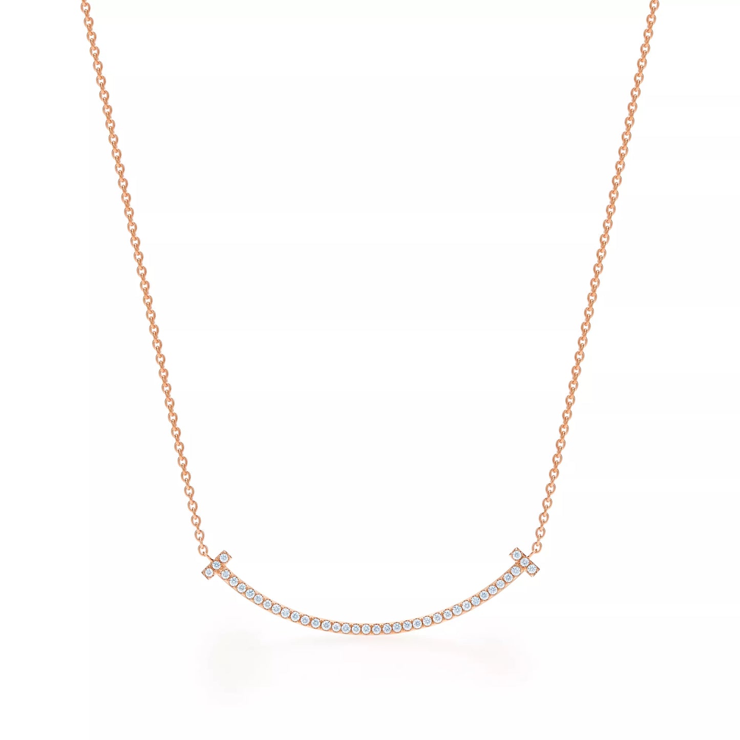 Smile Small Pendant with Diamonds
