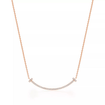 Smile Small Pendant with Diamonds