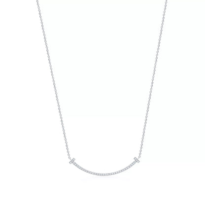 Smile Small Pendant with Diamonds
