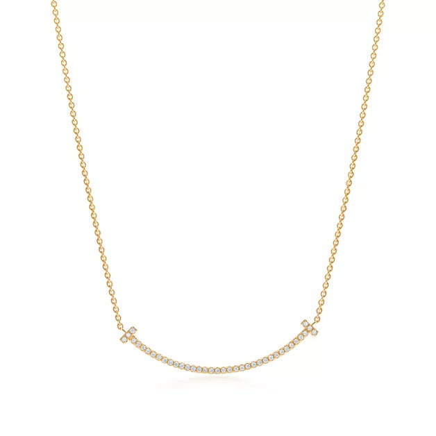 Smile Small Pendant with Diamonds
