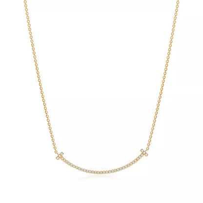 Smile Small Pendant with Diamonds