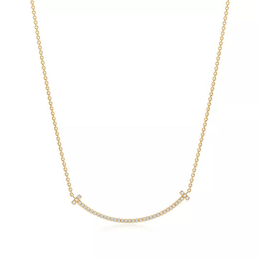 Smile Small Pendant with Diamonds