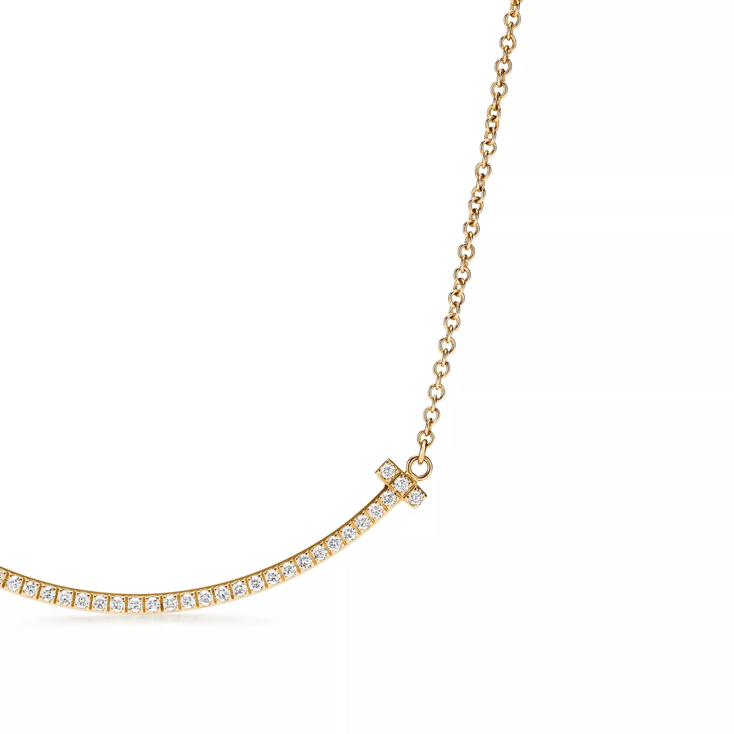 Smile Small Pendant with Diamonds