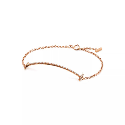 Smile Bracelet with Diamonds