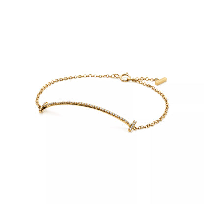 Smile Bracelet with Diamonds