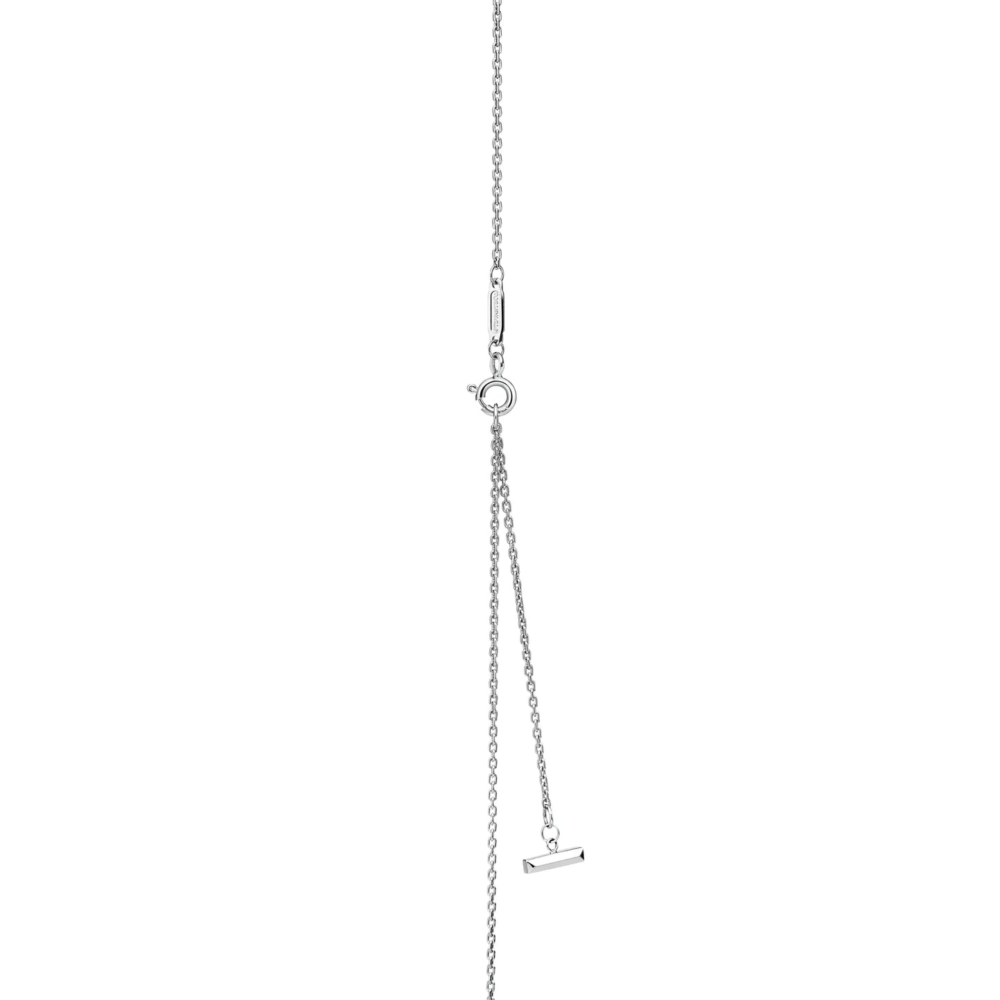 T1 Narrow Circle Pendant with Pave Diamonds