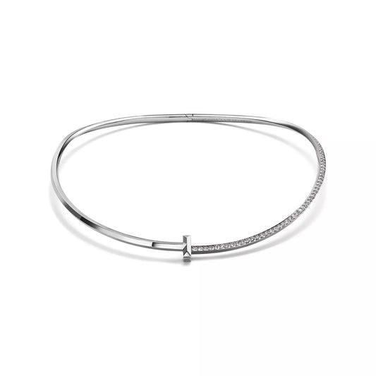 T1 Half Diamond Necklace