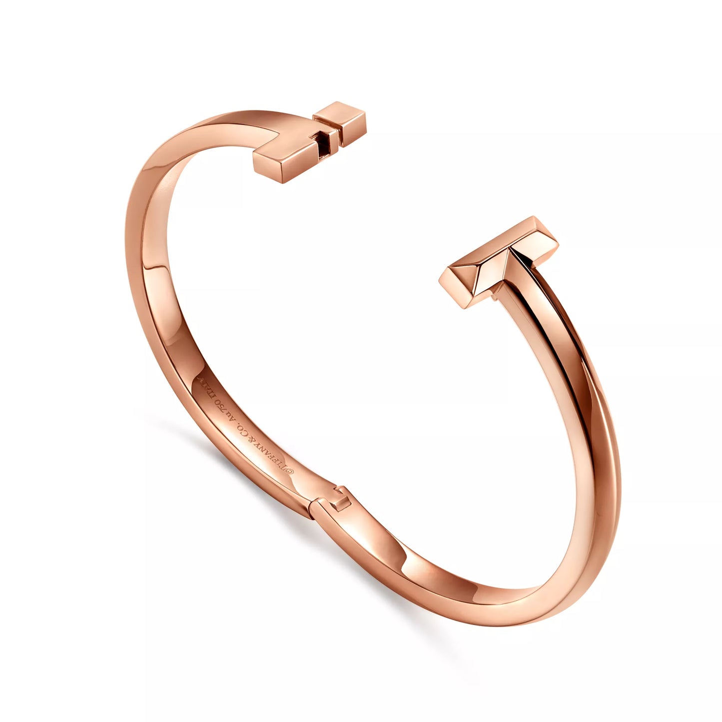 Wide T1 Hinged Bangle