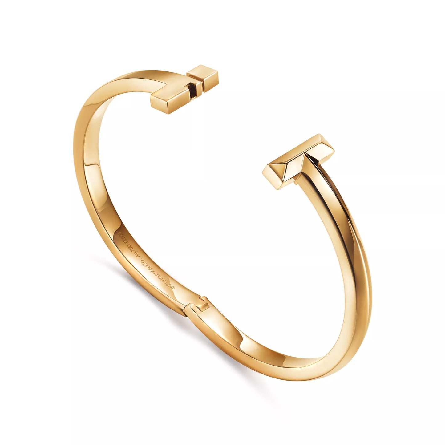 Wide T1 Hinged Bangle