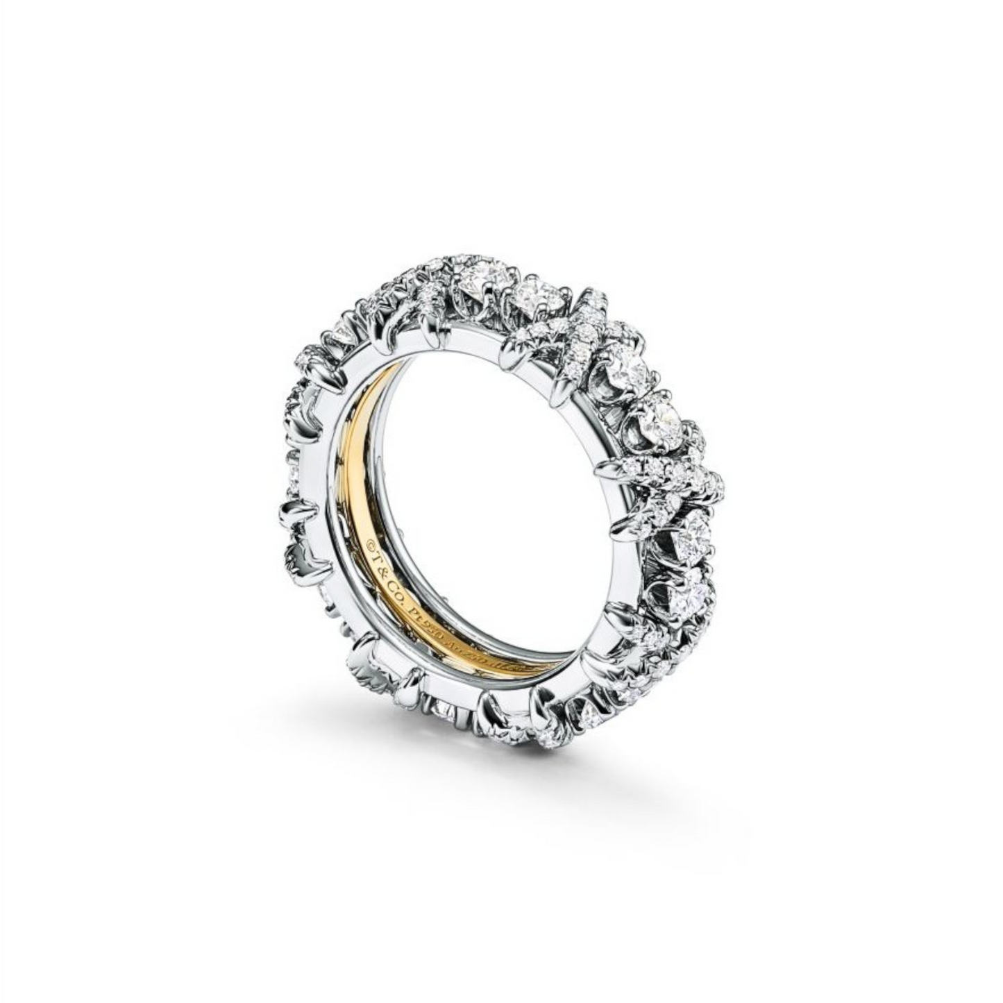 Sixteen Stone Platinum Pavé Diamonds