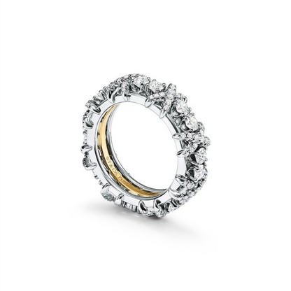 Sixteen Stone Platinum Pavé Diamonds