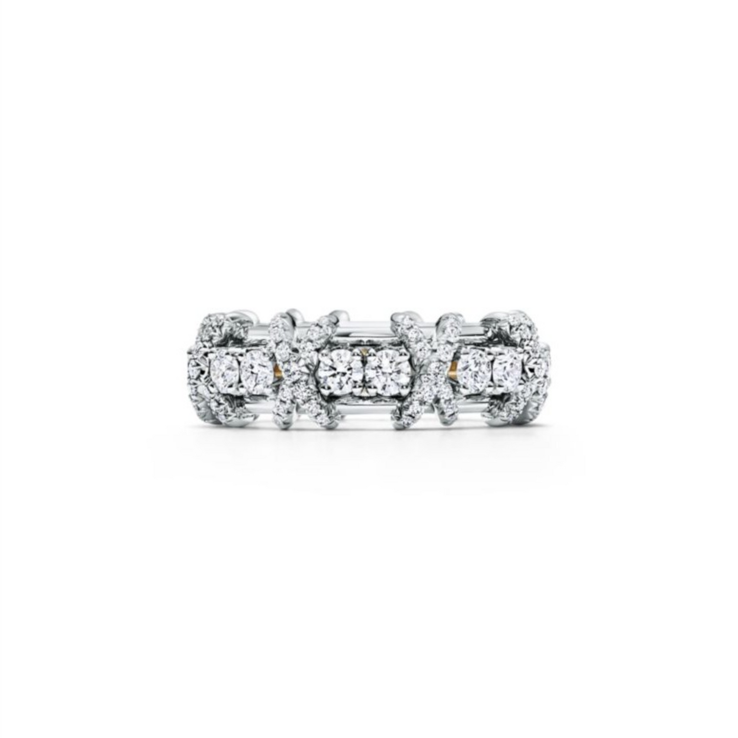 Sixteen Stone Platinum Pavé Diamonds