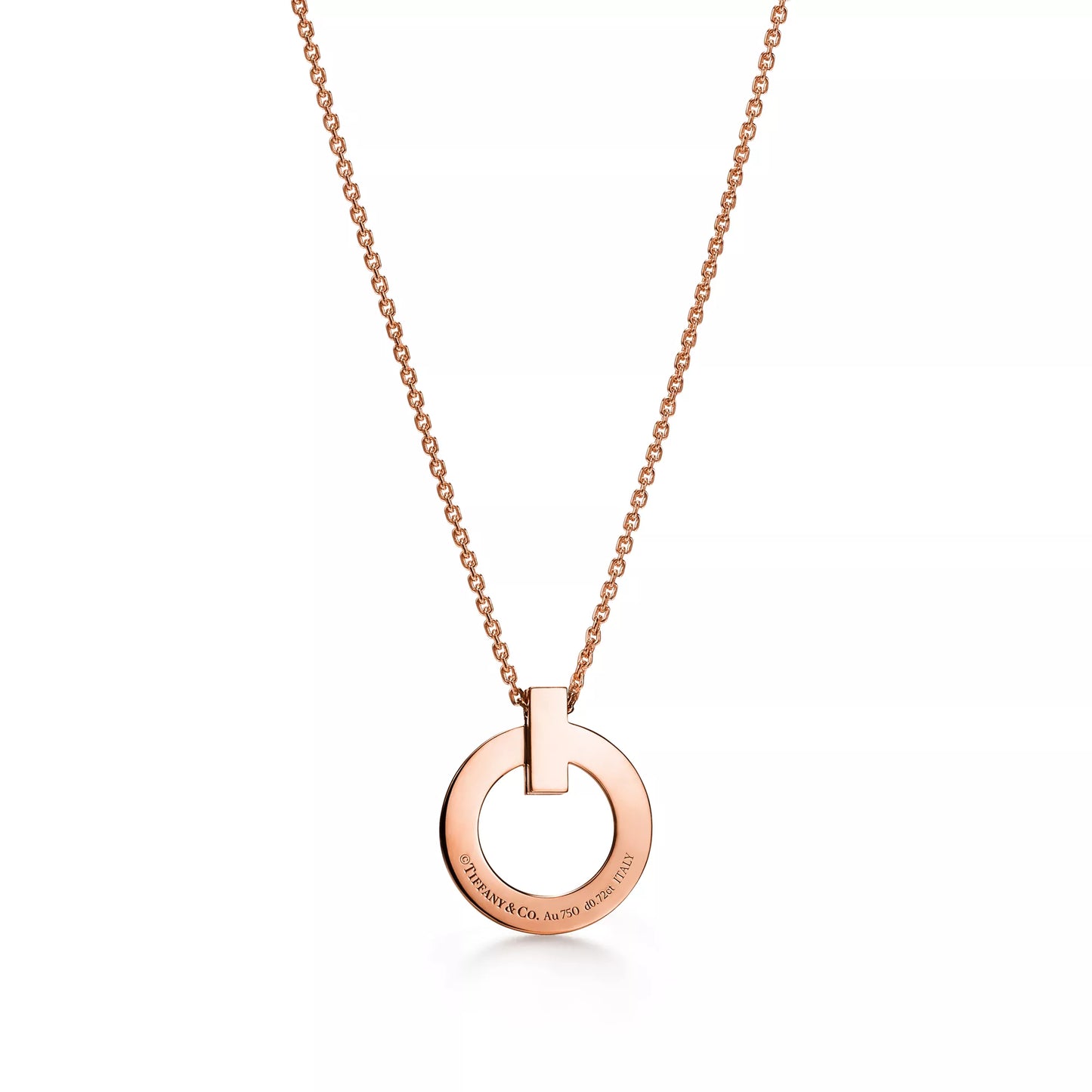 T1 Circle Pendant with Diamonds