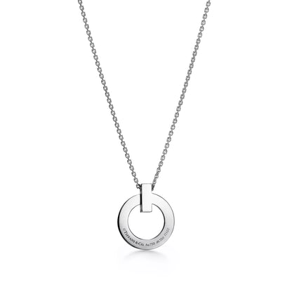 T1 Circle Pendant with Diamonds