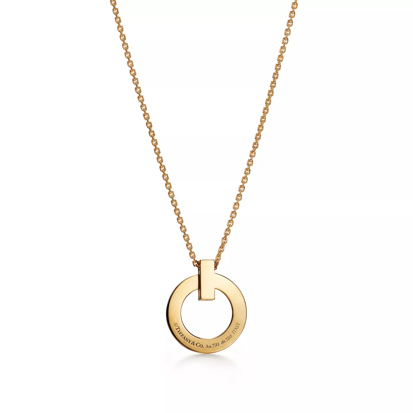 T1 Circle Pendant with Diamonds