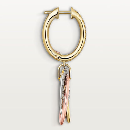 Trinity Earrings Half Paved