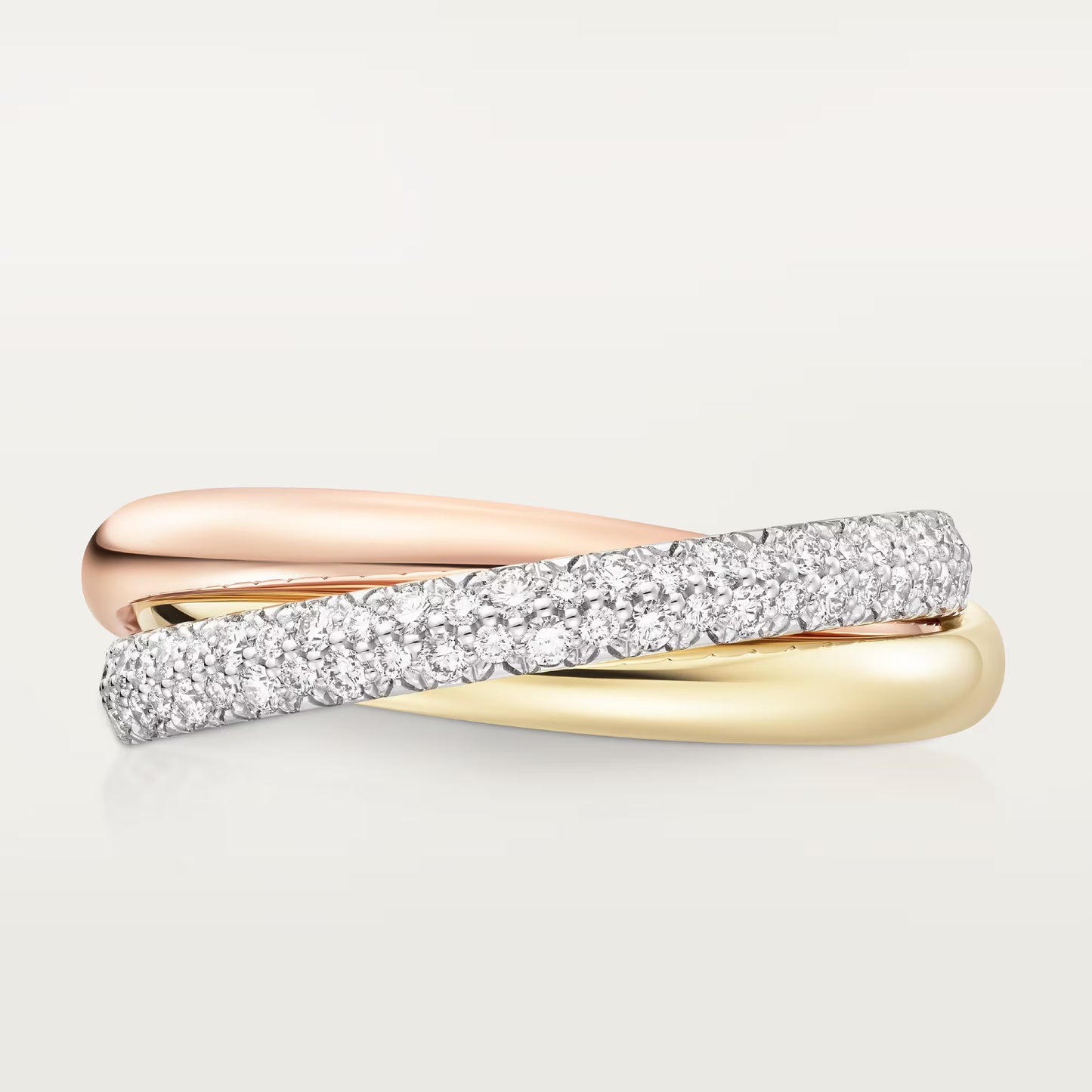 Trinity Ring Half Paved Small
