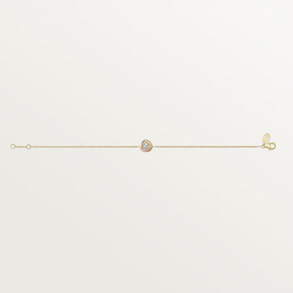 Trinity Bracelet on Chain 1 Diamond