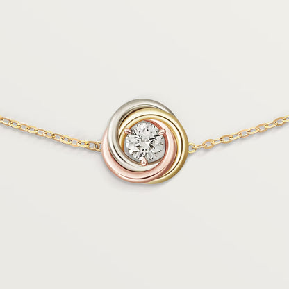 Trinity Bracelet on Chain 1 Diamond
