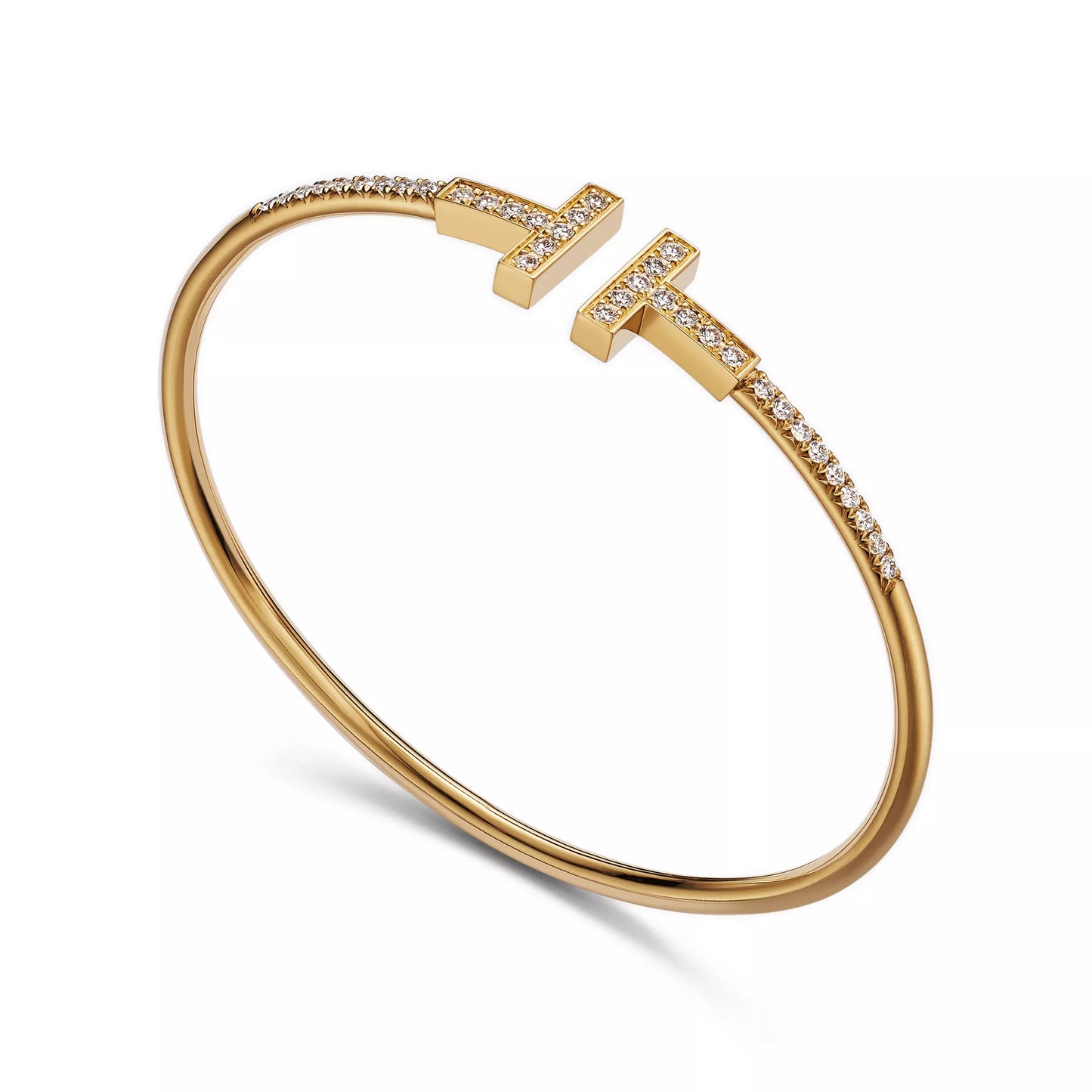Pave Diamond Wire Bangle