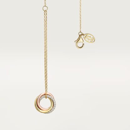 Trinity Bracelet on Chain Paved Diamonds